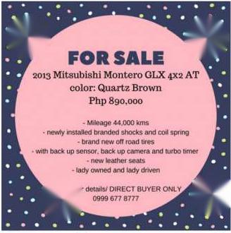 2013 Mitsubishi Montero Sport