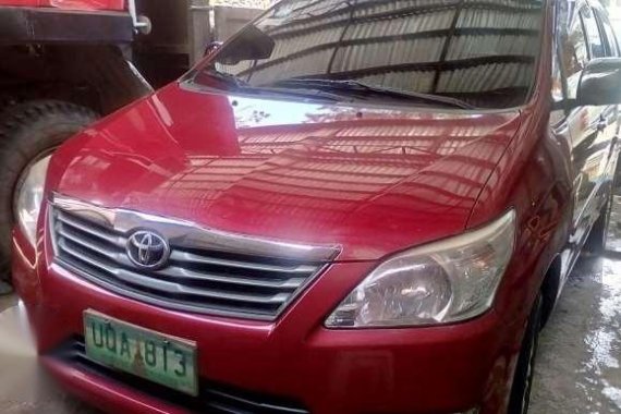 2012 Toyota Innova J MT Red SUV For Sale