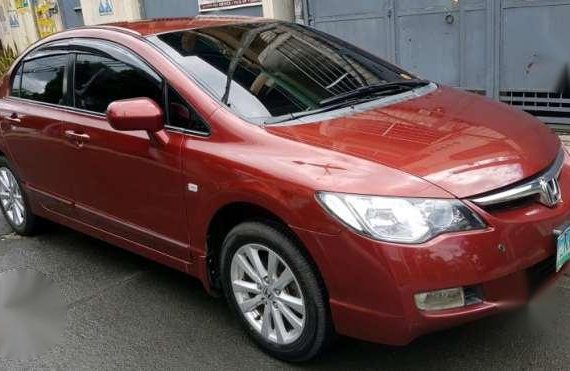 Honda Civic 2008 AT Red Sedan For Sale