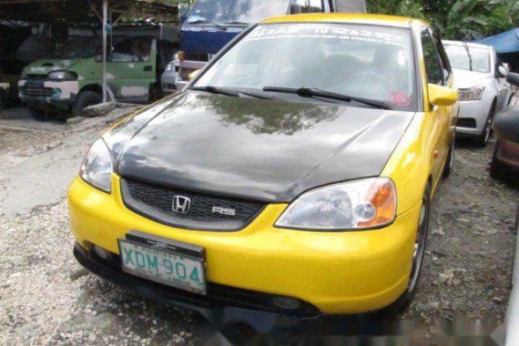2002 Honda Civic Gas yellow for sale 