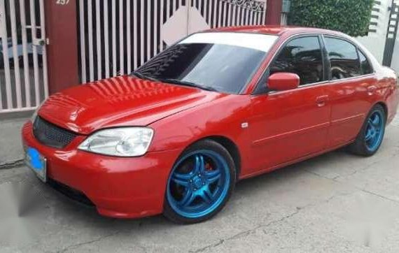 Fresh Honda Civic 2002 AT Red For Sale