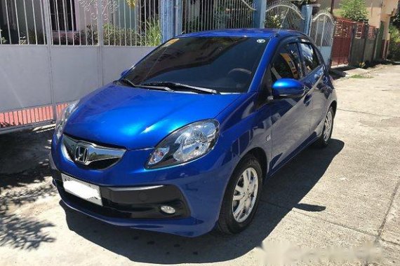 Honda Brio 2015 blue for sale 