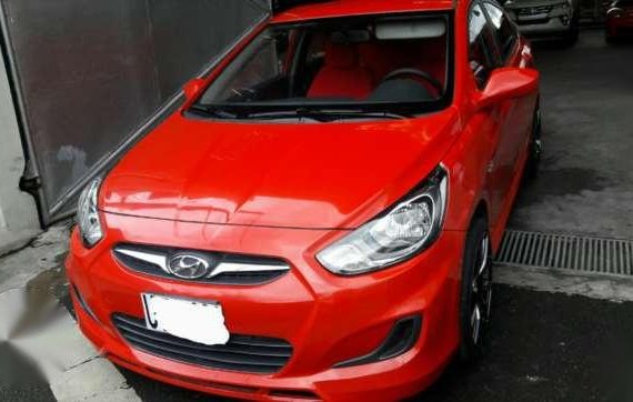 Hyundai Accent 2012 MT Red Sedan For Sale