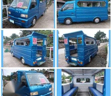 Multicab Suzuki passenger type blue and Pink and Nissan urvan Estate