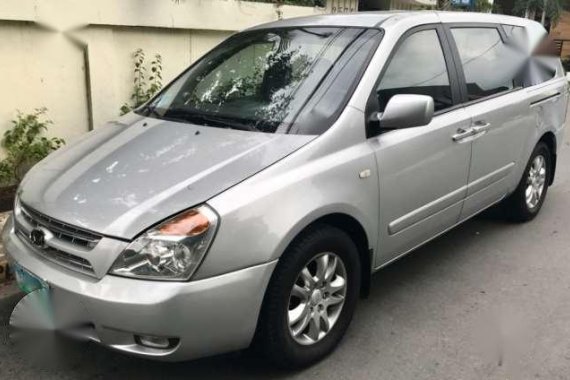 Kia Carnival EX LWB CRDi DSL AT 2010 Silver 