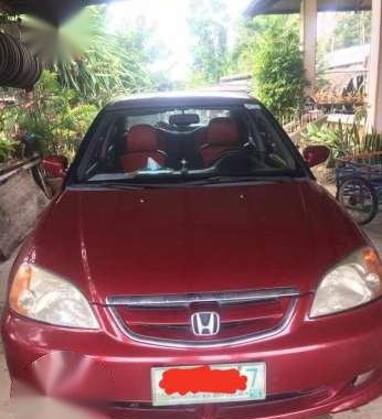 Honda Civic Vti 2003 MT Red Sedan For Sale