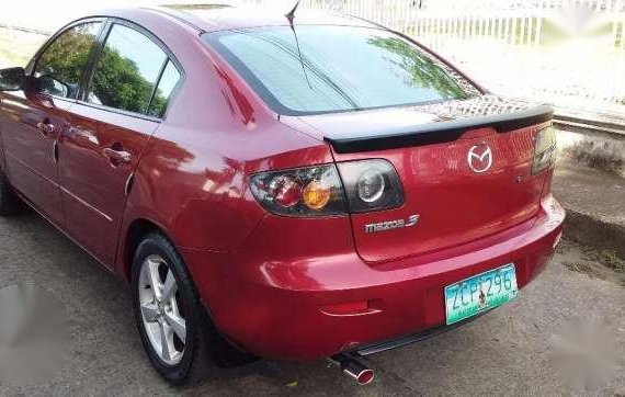 Mazda 3 V 2006 AT Red Sedan For Sale