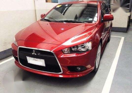 lancer Mitsubishi2015 red matic-