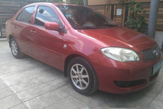 2007 Toyota Vios sedan red for sale 