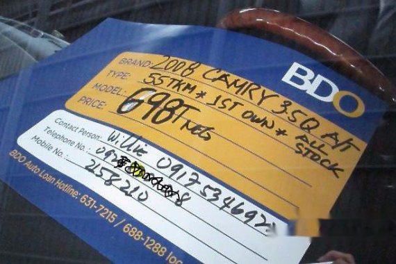 For sale Toyota Camry 2008