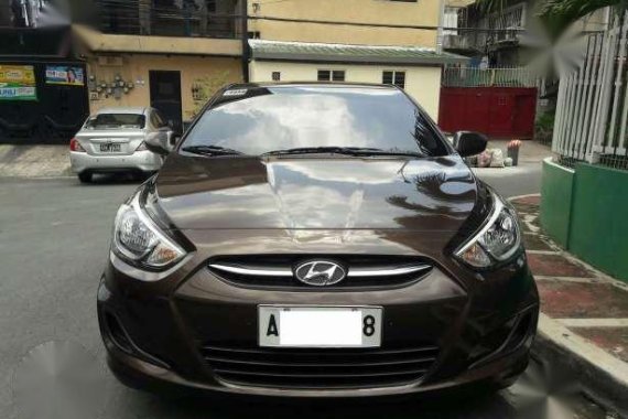 2015 Hyundai Accent 1.4Cvvt AT Brown For Sale