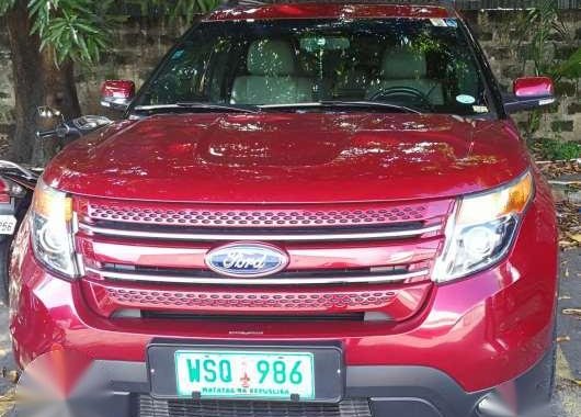 Ford Explorer 2013 4x2 2.0 AT Red For Sale