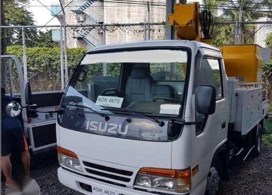 4x4 Man Lift - ISUZU Elf - 4HF1 Engine - Japan Surplus Truck