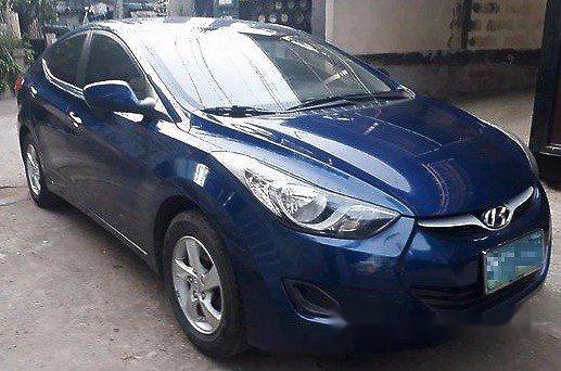 Hyundai Elantra 2014 sedan blue for sale 