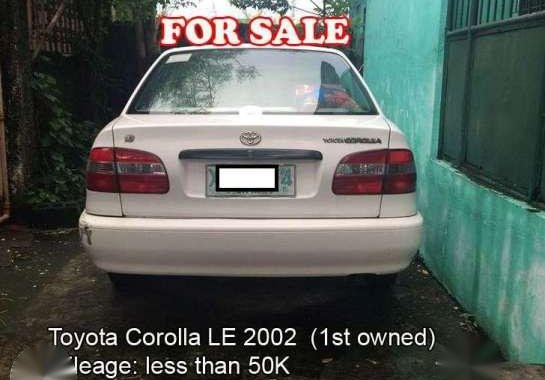 Toyota Corolla LE 2002 MT for sale