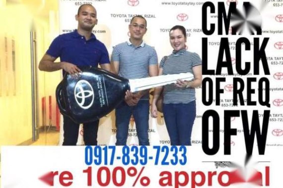 2017 Toyota Sure Approval CMAP Ok Vios Wigo Avanza Innova Fortuner