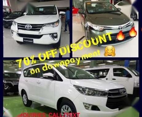 Brand New 2017 Toyota Units All in Promo 
