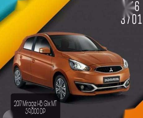 SUREApproval! 2017 Mirage hatchback glx Manual or Automatic!
