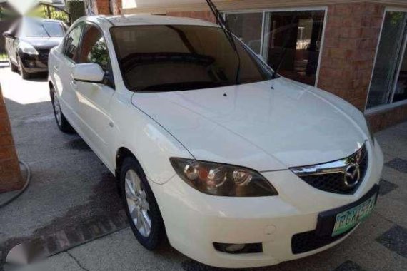 2009 Mazda 3 1.6 V AT White Sedan For Sale