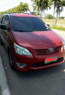 Toyota Innova J 2013 MT Red For Sale