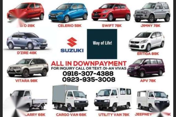 2017 Suzuki Promo Alto Celerio Ertiga Jimny APV Ciaz Swift SuperCarry