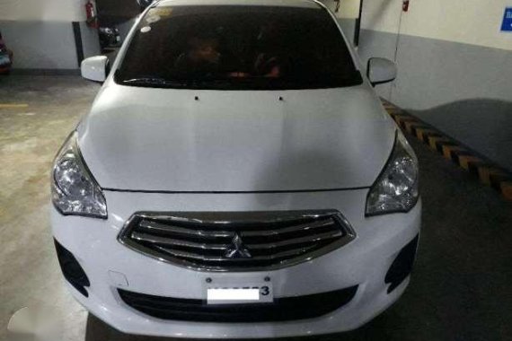 2016 Mitsubishi Mirage 1.2 GLX Sedan White MT Manual Gasoline