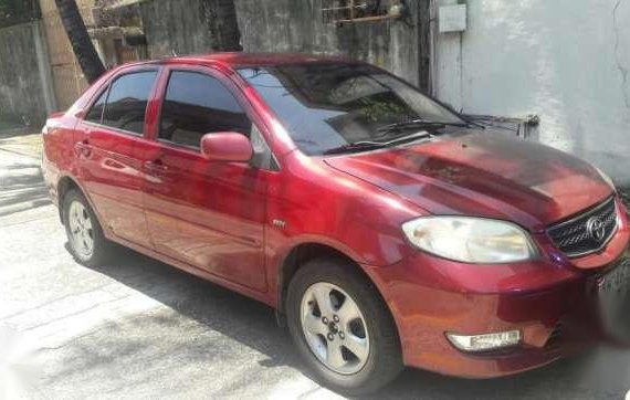 Toyota Vios 2004 1.5g red low mileage for sale 