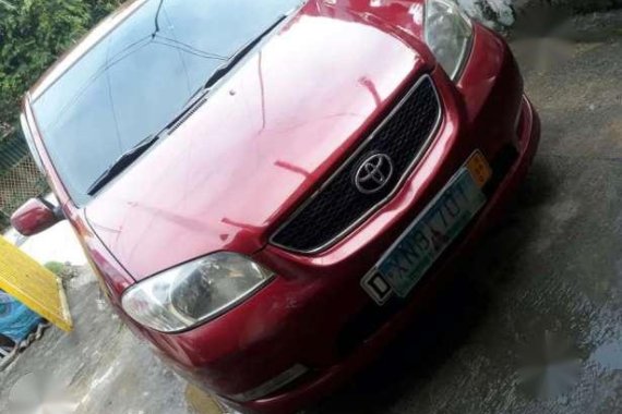 Toyota Vios 1.5 G 2003 MT Red For Sale