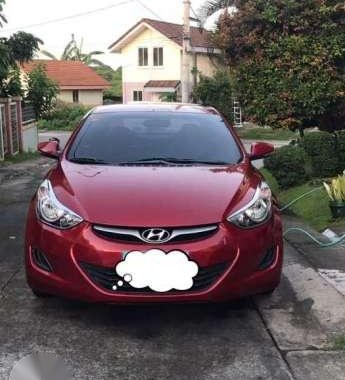 Hyundai Elantra 2012 AT Red Sedan For Sale