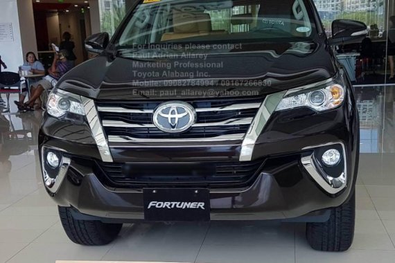 124k Promo 2018 Toyota Fortuner 4x2 G AT for sale 