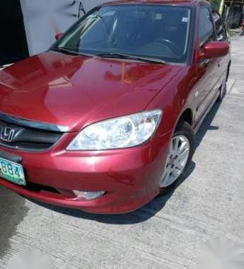 Honda Civic Vti-s Manual 2005 Red For Sale