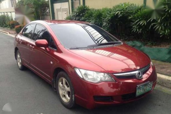 2006 Honda Civic Fd 1.8 V Red For Sale