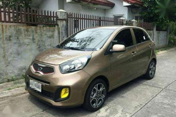 Kia Picanto EX MT 2015 Golden For Sale