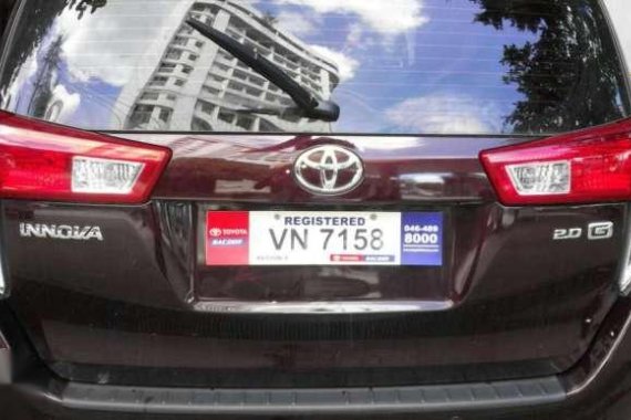 2017 Toyota Innova 2.0 g for sale 