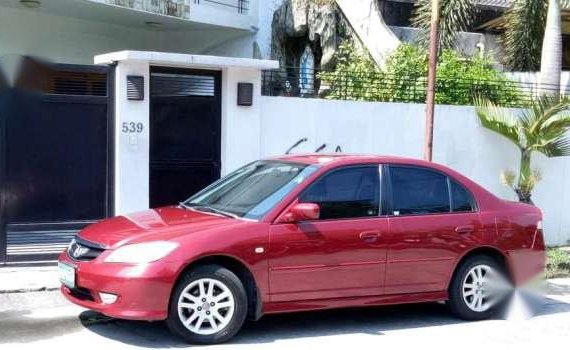 Honda Civic Vtis Manual 2005 Red For Sale