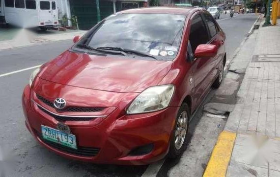 2008 Toyota Vios E 1.3 MT Red Sedan For Sale