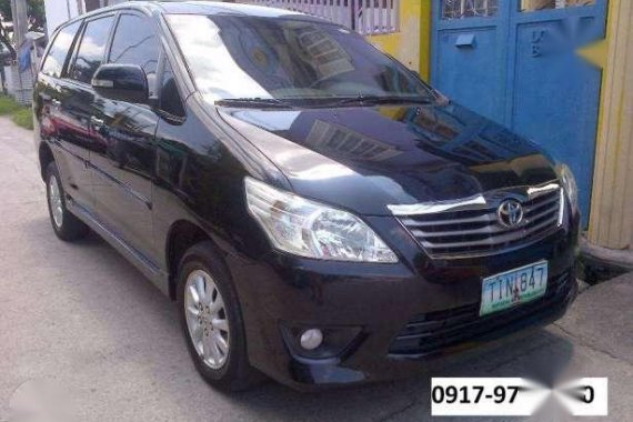 Toyota Innova 2012 G MT Black For Sale