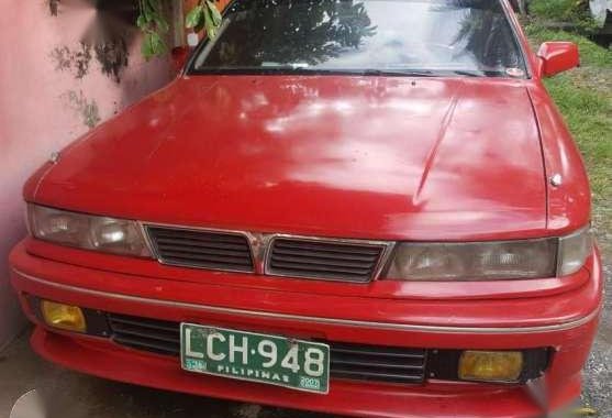1992 Mitsubishi Galant Manual Red For Sale