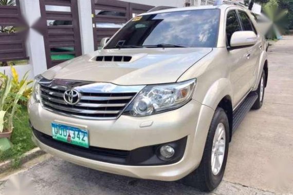 2013 Toyota Fortuner G 4x2 Beige For Sale 