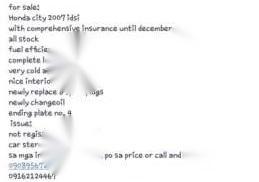 Very Fresh Honda City IIdsi 2007 For Sale