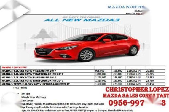 Brand New Mazda 3 V IPM AT 2017 For Sale