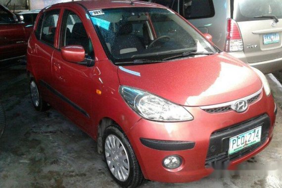 Hyundai i10 2010 RED for sale