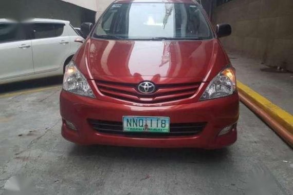 2010 Toyota Innova Diesel E Red For Sale 