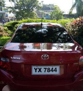 Toyota Vios J 2016 Red AT Sedan For Sale 