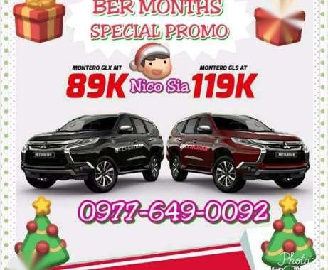 Low Downpayment Ber Months Promo! 2017 Montero Sport Glx Gls MT AT