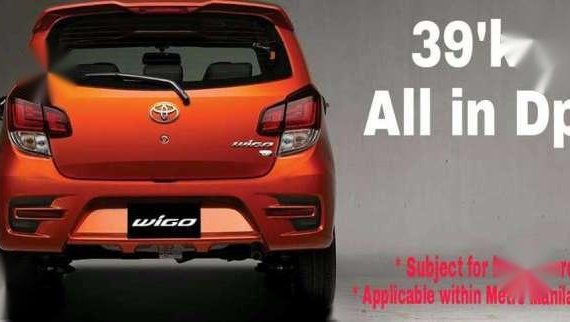 2018 TOYOTA Wigo 39k downpayment for sale