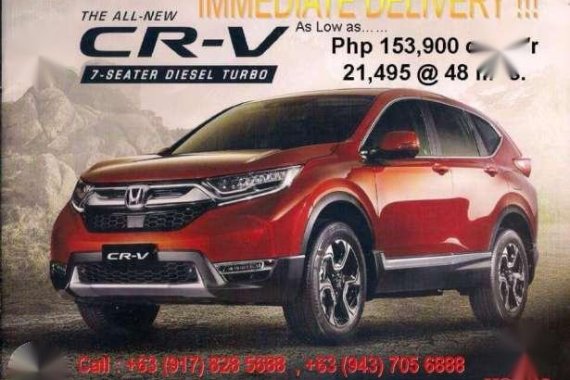 2017 Honda CRV Diesel Red SUV For Sale 