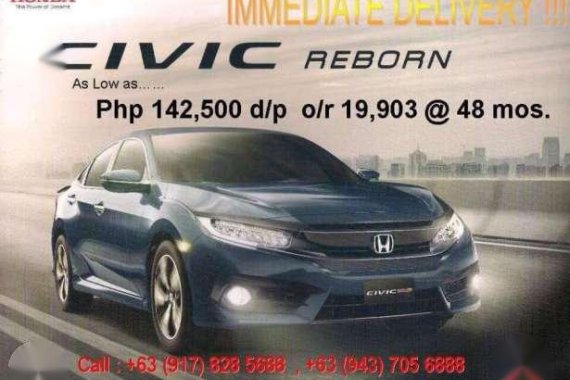 2017 Honda Civic RS New Blue For Sale 