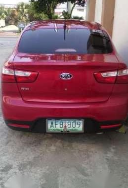 For Sale Kia Rio 2012 EX 1.4 MT Red Sedan 