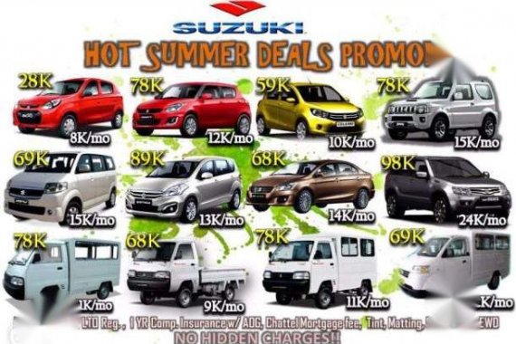 SUZUKI HOTDEALS 28KDP Alto Celerio Swift Jimny Ciaz Ertiga APV Carry